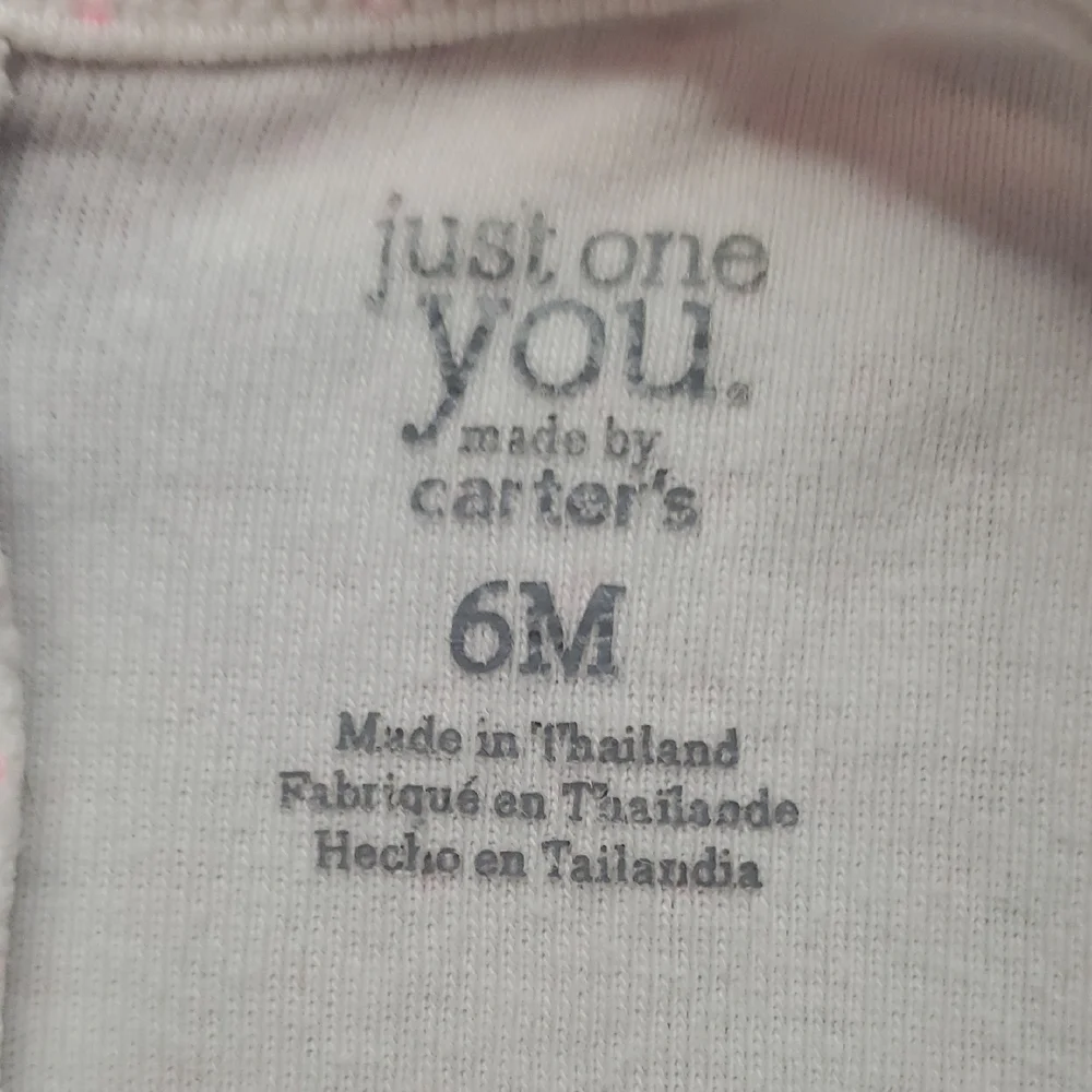 🐻 Carter's White and Pink Owl Bodysuit